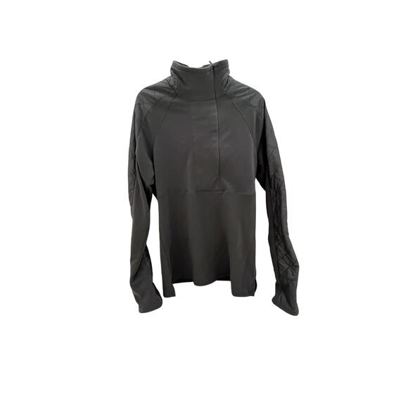 Athleta Quilted Pullover Sweatshirt - Charcoal Gray - Size XS - Picture 1 of 7